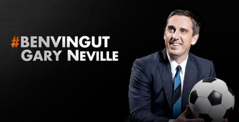 El ingles Gary Neville es el nuevo entrenador del Valencia en sustitución de Nuno. Foto: Valencia CF.