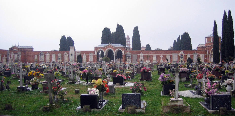 Tumbas a 250.000 euros en el cementerio histórico de Venecia