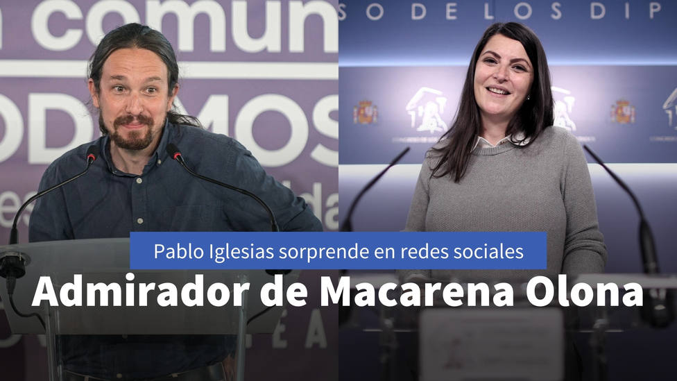 El inesperado gesto de Pablo Iglesias por el que le convierten en admirador de Macarena Olona