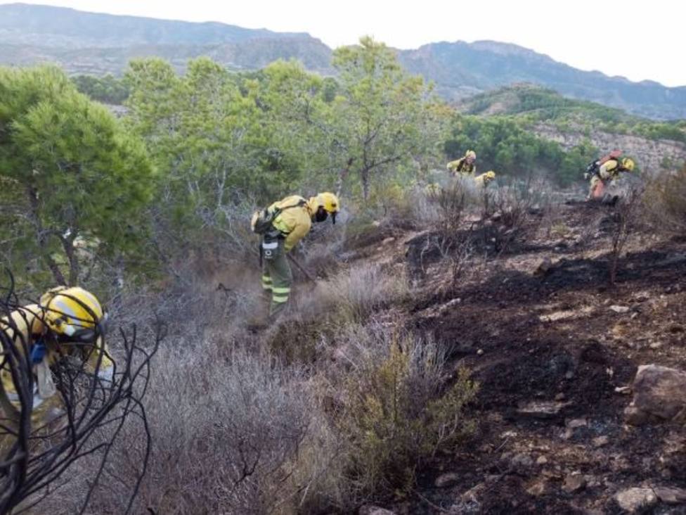 Los bomberos controlan dos incendios forestales en Torreagüera y Sangonera la Verde