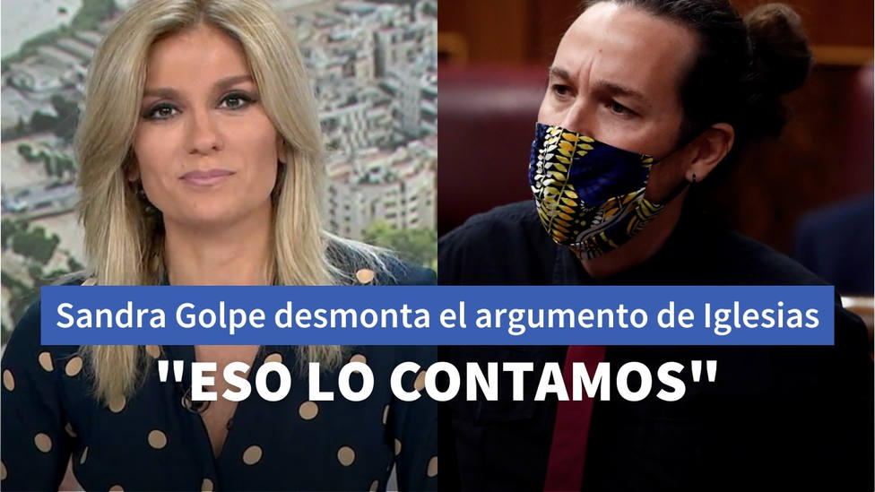Sandra Golpe responde a Iglesias y sus ataques a Vallés con un ejemplo de Antena 3 Noticias