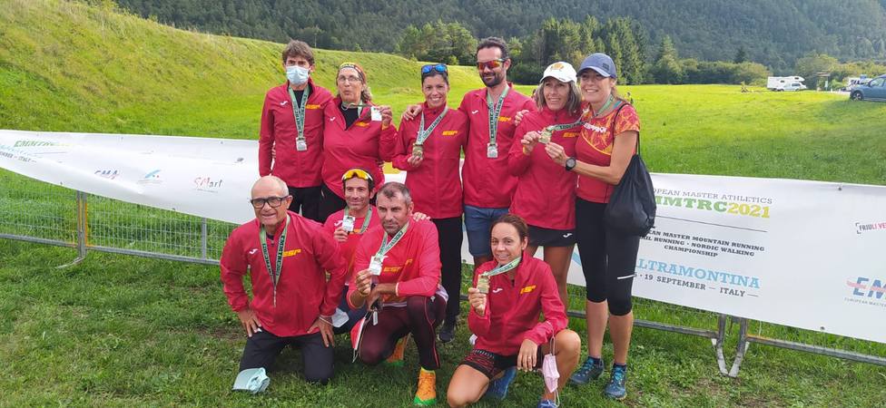 Cinco medallas para Murcia en el Europeo de Trail