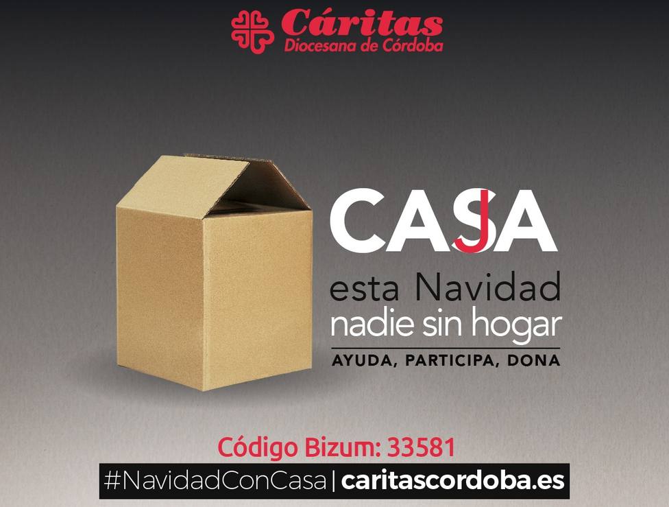 ‘Esta Navidad nadie sin hogar”: la campaña de Cáritas en Córdoba para estas fechas