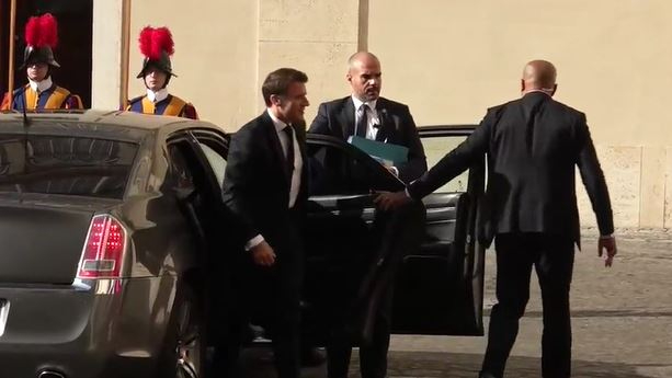 Macron en el Vaticano