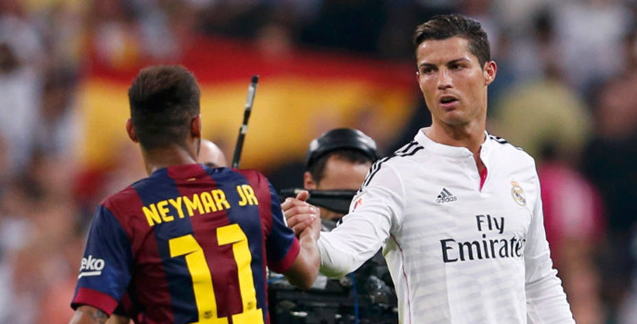 Neymar y Cristiano, durante un Madrid-Barça de la temporada pasada (Reuters)