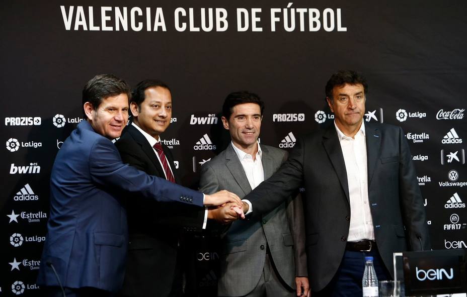 Presentación de Marcelino como entrenador del Valencia