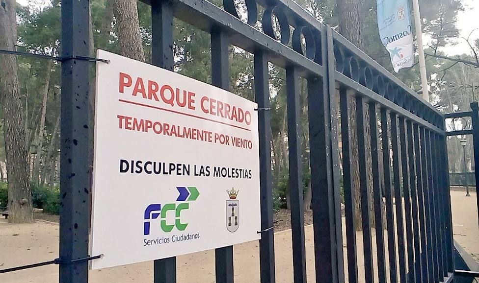 Parque Abelardo cerrado por vientos