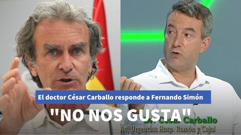 El doctor César Carballo responde a Fernando Simón y explica los motivos de la mala situación en Madrid