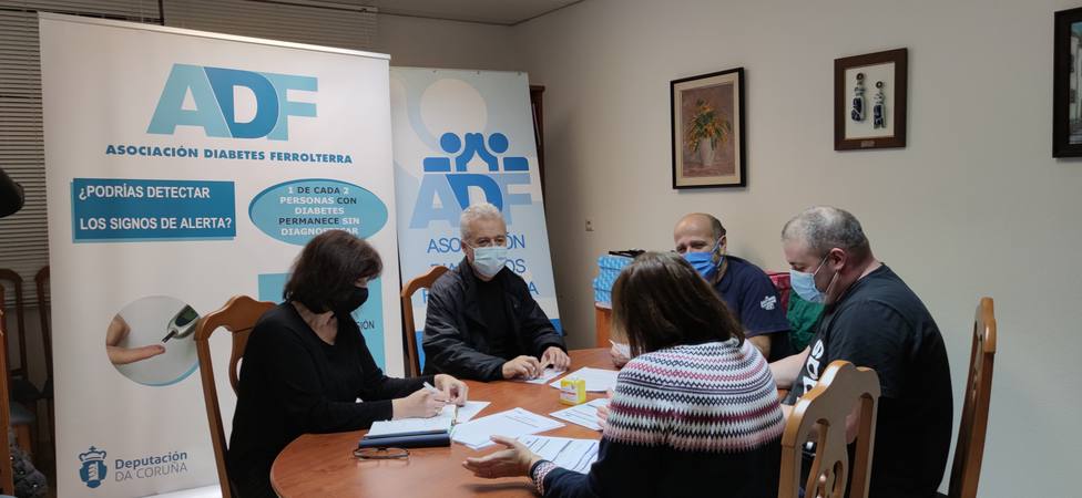 Reunión de la junta directiva de la Asociación de Diabéticos de Ferrolterra