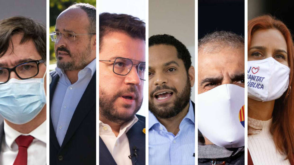 Candidatos a las elecciones catalanas del 14 de febrero