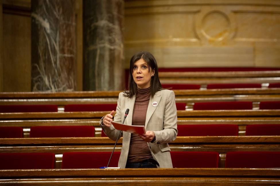 Marta Vilalta interviene durante una sesión plenaria en el Parlament- David Zorrakino - Europa Press - Archivo