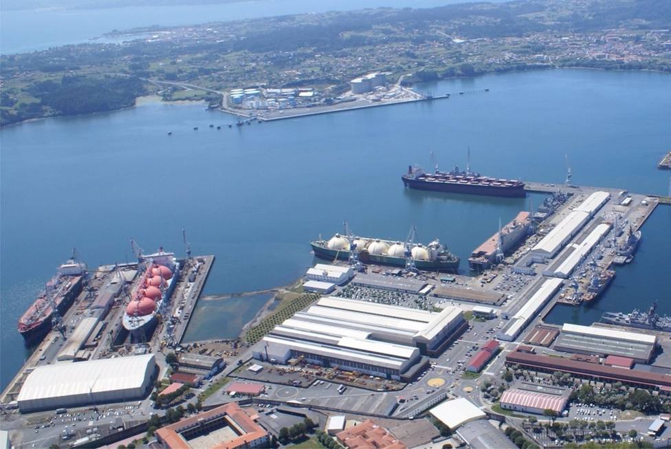 Vista aérea de Navantia Ferrol - FOTO: Europa Press