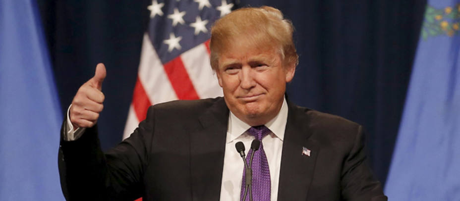 Donald Trump tras conocer los resultados. Reuters