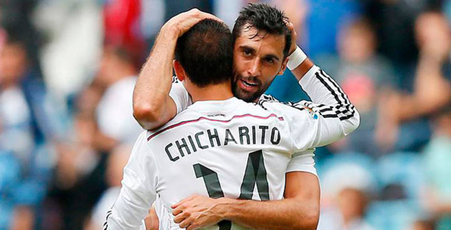 Chicharito y Arbeloa serán titulares ante el Cornellá. Foto: Real Madrid.