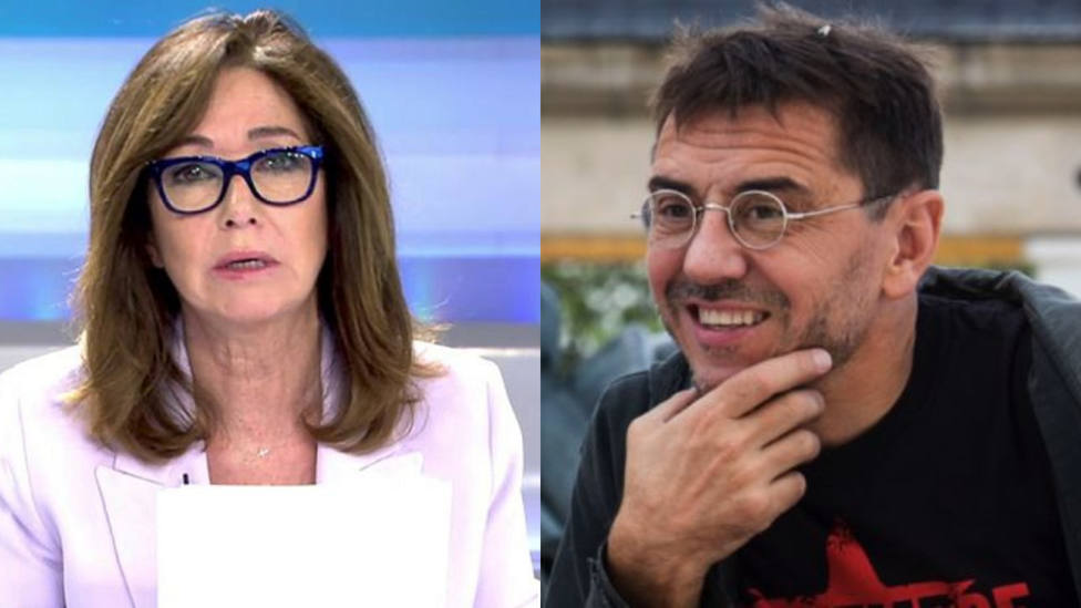 La respuesta tajante de Ana Rosa a Monedero cuando criticaba la intervención de Olona (Vox) en TVE