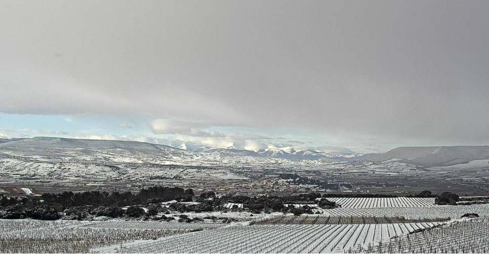 La nieve cubre de blanco La Rioja con temperaturas en negativo y temperaturas de 9 grados bajos cero