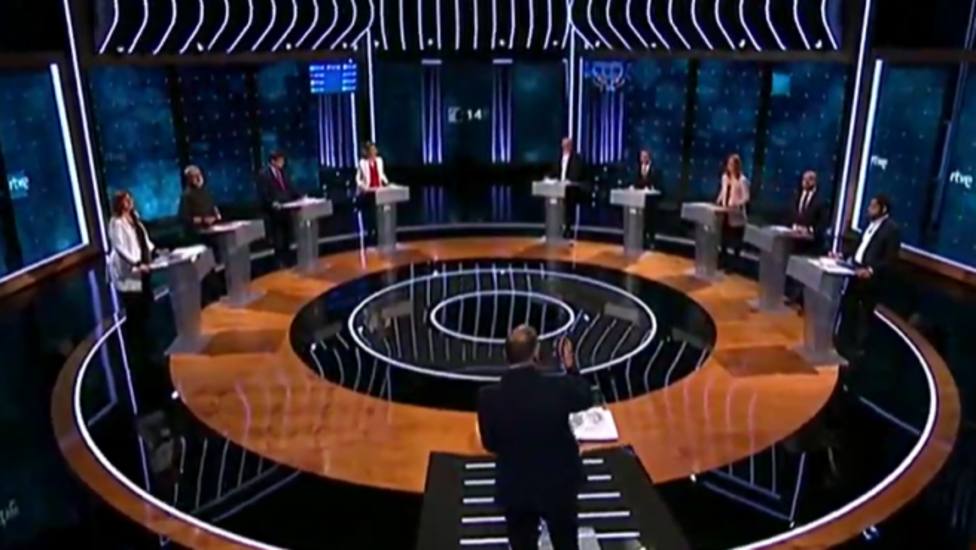 Los candidatos independentistas eligen el catalán en debate de TVE