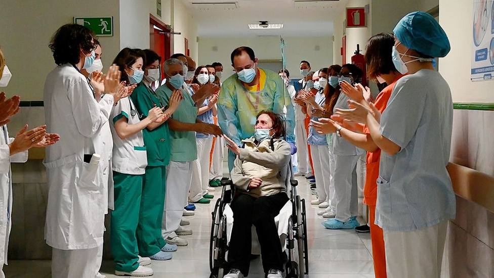 Alta a un paciente hospitalizado. Foto: ConSalud (Comunidad de Madrid)
