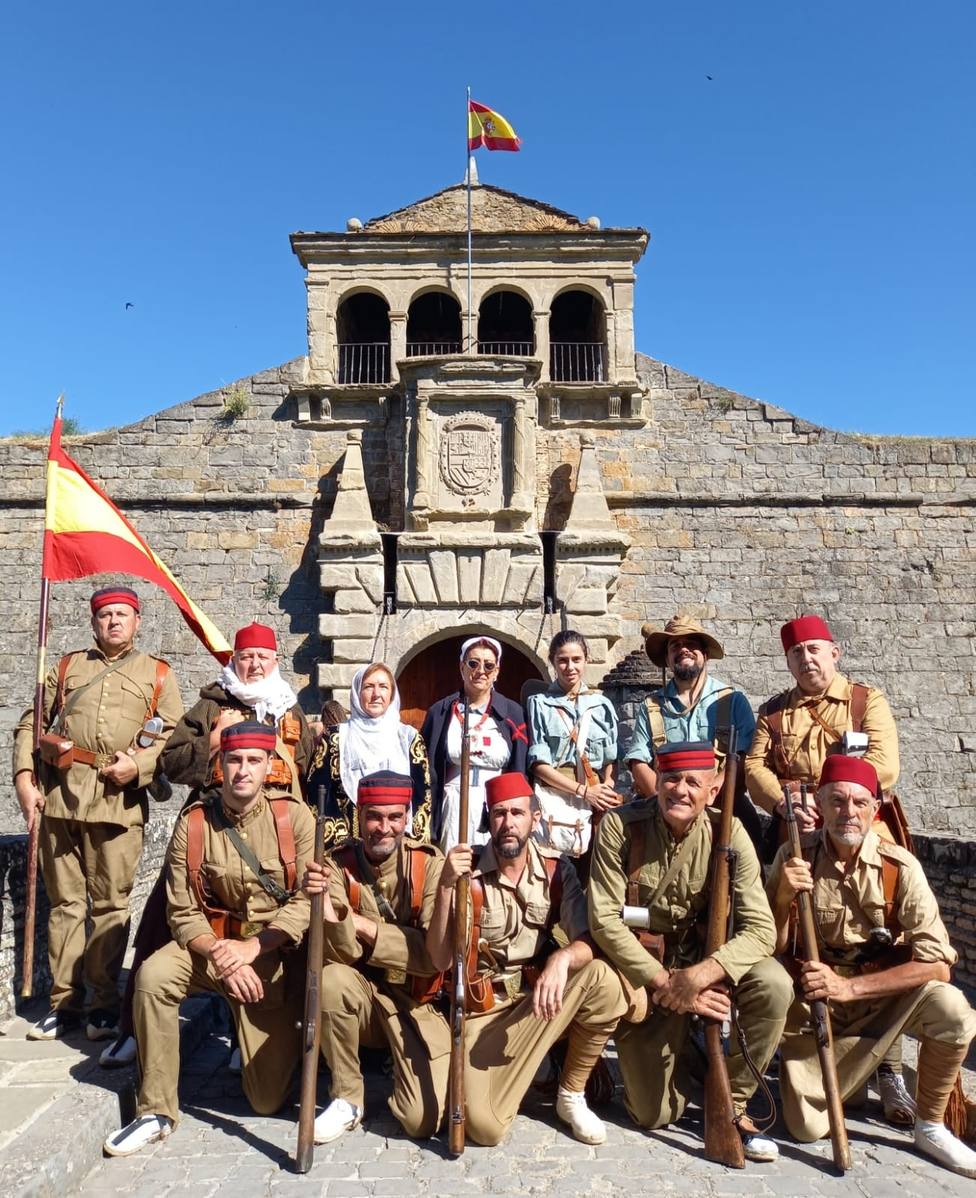 Recreación histórica de la Legión Española en Jaca