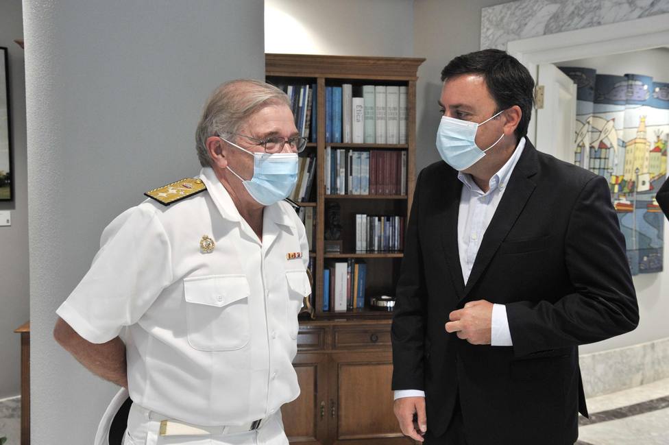Frutos Ruiz con González Formoso en el despacho del presidente provincial - FOTO: Torrecilla / Diputación