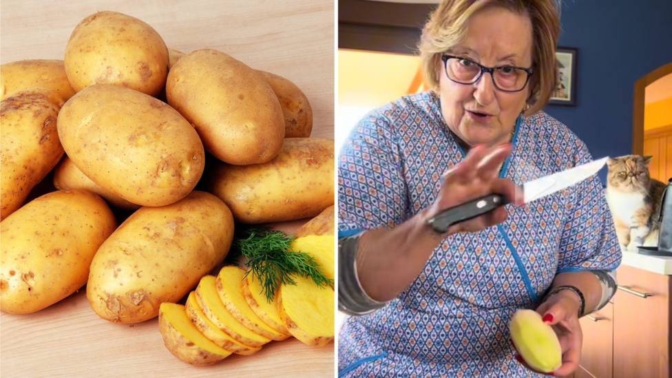 Unas patatas y la abuela del vídeo