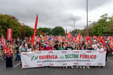 MovilizaciÃ³n de CCOO en defensa del empleo pÃºblicoÂ enÂ Sevilla