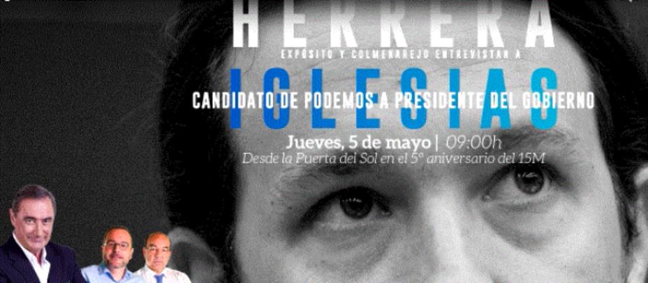 Herrera entrevista a Iglesias en la Puerta del Sol