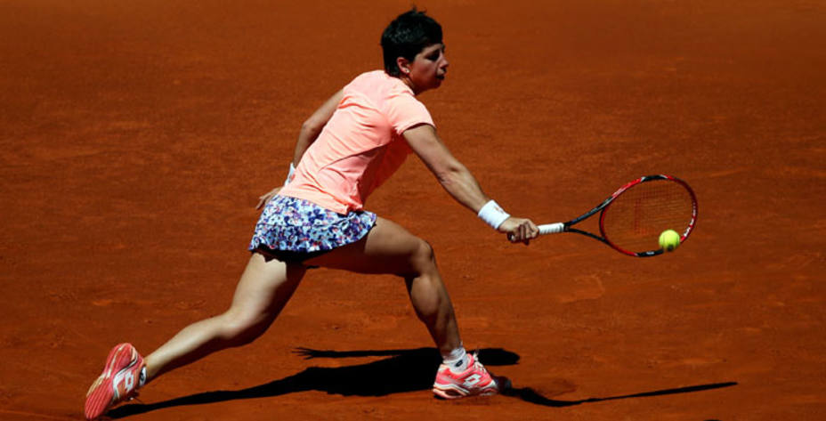 Carla Suárez intentará meterse por tercera vez en los cuartos de Roland Garros. Reuters.