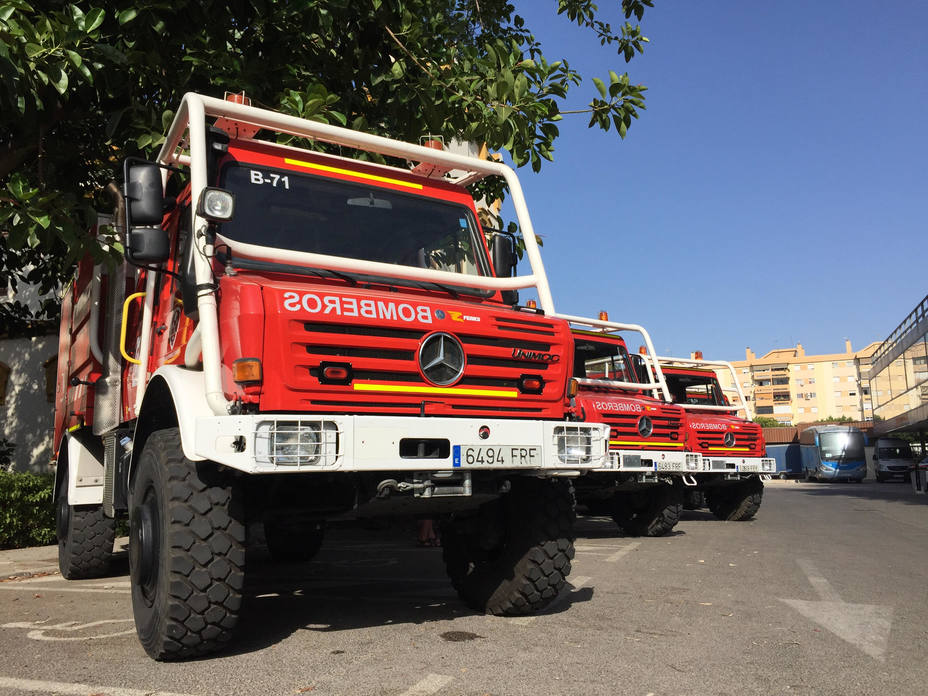 Cuatro nuevos camiones de bomberos