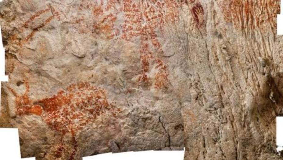 Las pinturas rupestres más antiguas del mundo, en Indonesia