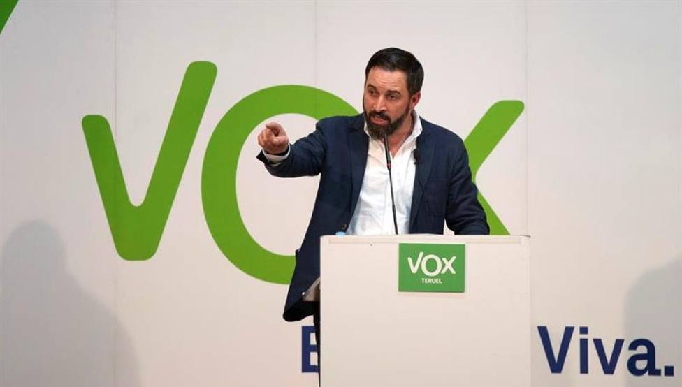 Santiago Abascal en la última Asamblea de Vox