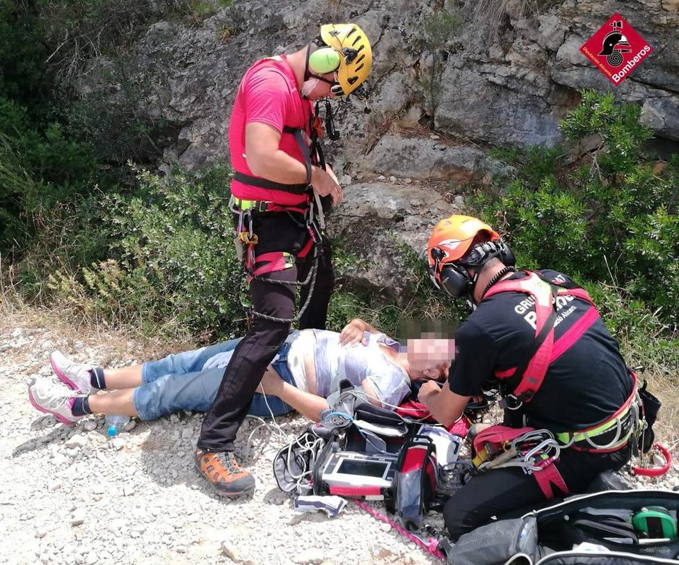 Rescate de una senderista herida en el Montgó en Dénia