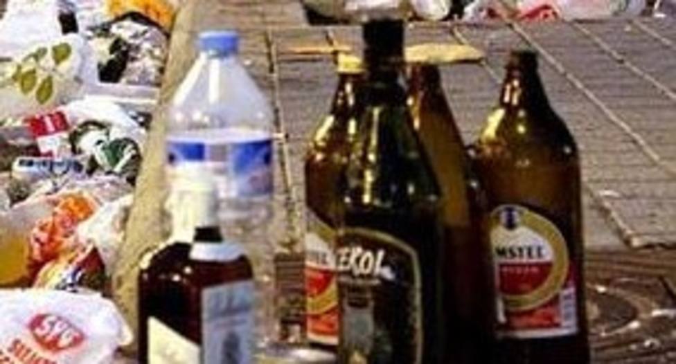 Denunciados nueve jóvenes, seis de ellos menores, por dos botellones en Lugo