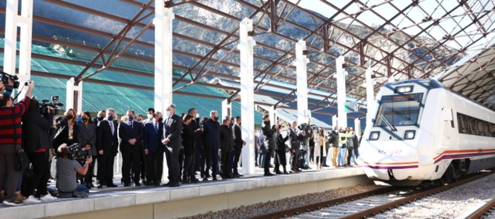 Inauguración estación de Canfranc