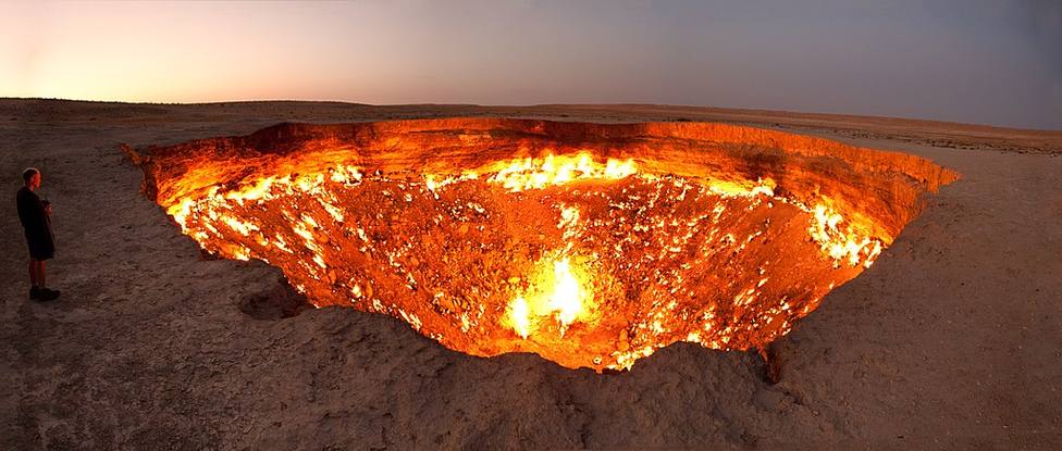 Una imagen del cráter de Darvaza