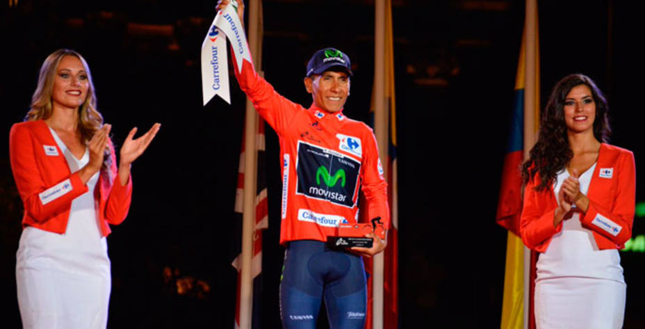Nairo Quintana, campeón de la Vuelta (FOTO - @movistar_team)