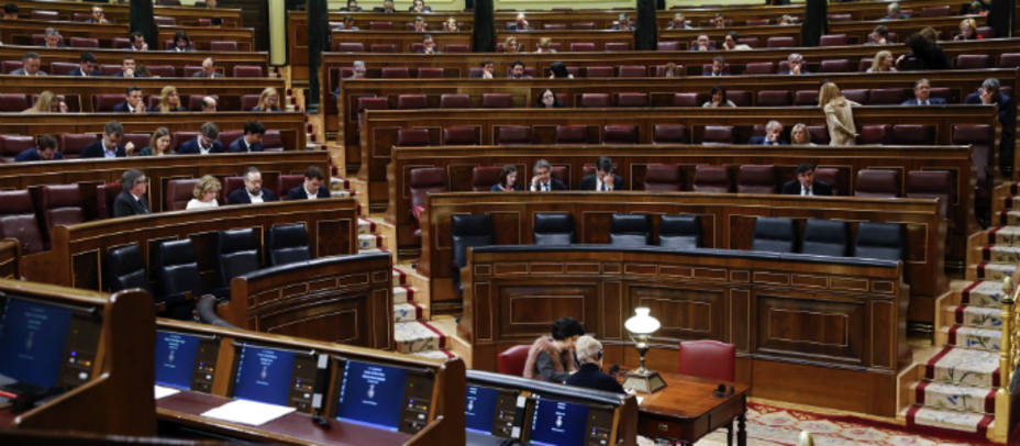 El Congreso de los Diputados durante un pleno. EFE