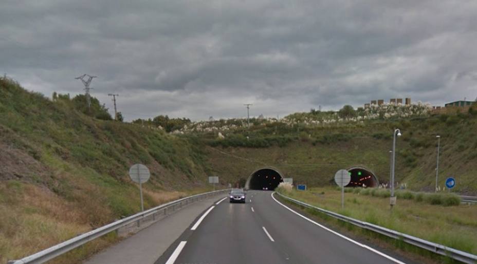 El coche fue interceptado a la altura del km 18 (imagen: Google Street View)