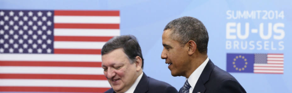 Obama y Durao Barroso durante la cumbre (Reuters)