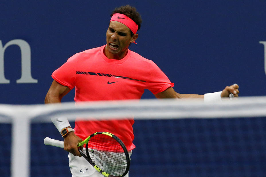 Rafa Nadal celebra un punto en el US Open (Reuters)