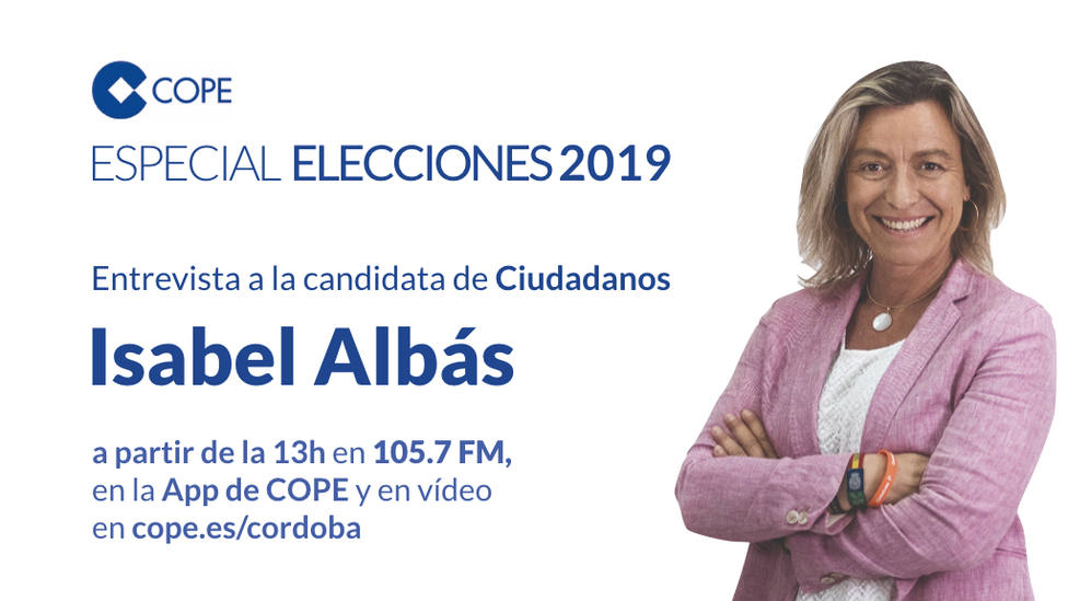 Isabel Albás, candidata de Ciudadanos a la Alcaldía de Córdoba