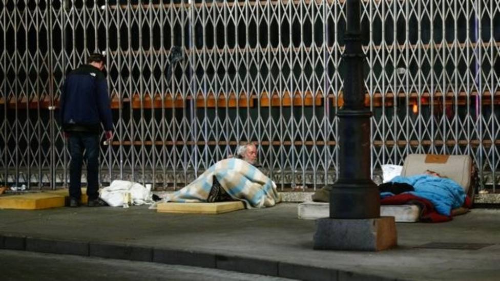 Personas sin techo en València