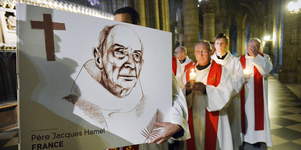 El homenaje a Jacques Hamel, cuatro años después de su asesinato mientras celebraba misa