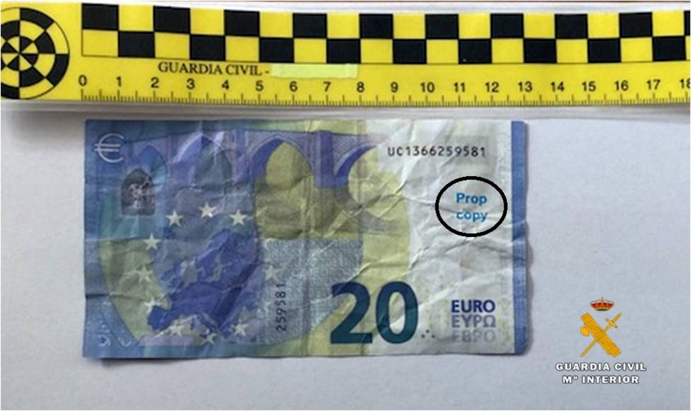 La Guardia Civil investiga a dos hombres, por un supuesto delito de falsificación de moneda