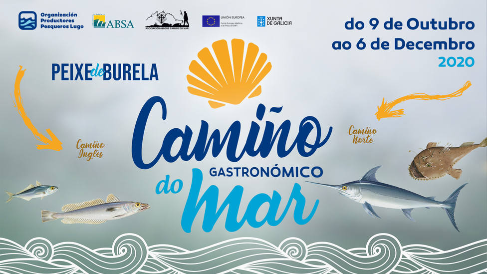 Cartel promocional del “Camiño Gastronómico do Mar”