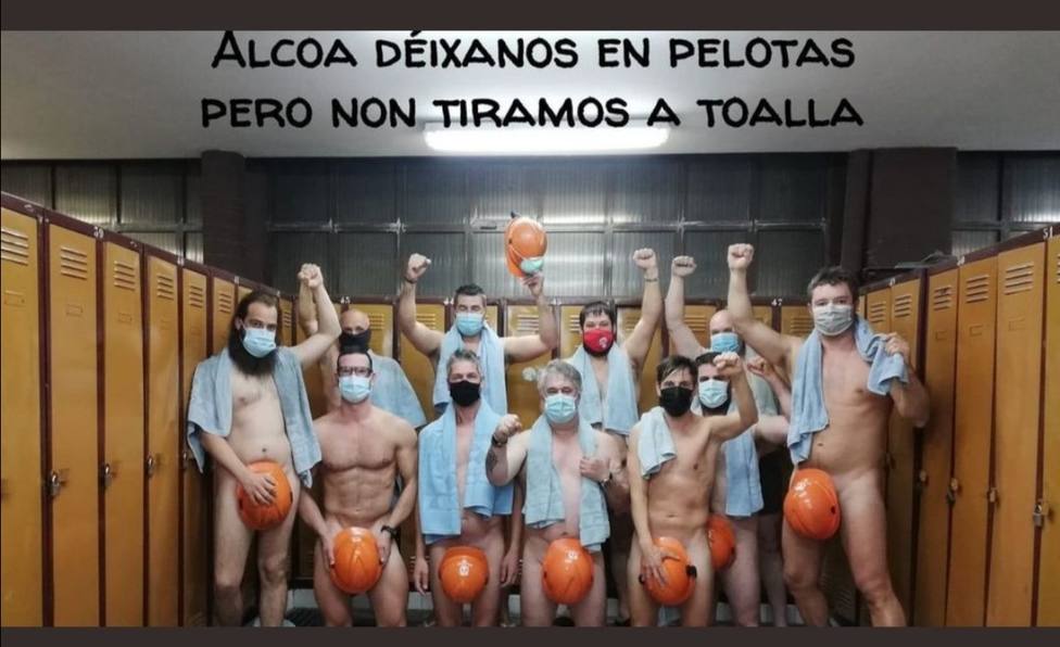 Los trabajadores de Alcoa se quedan “en pelotas”, pero “no tiran la toalla”