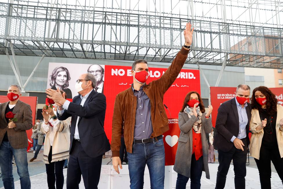 Acto de campaña del PSOE en Getafe (Madrid)