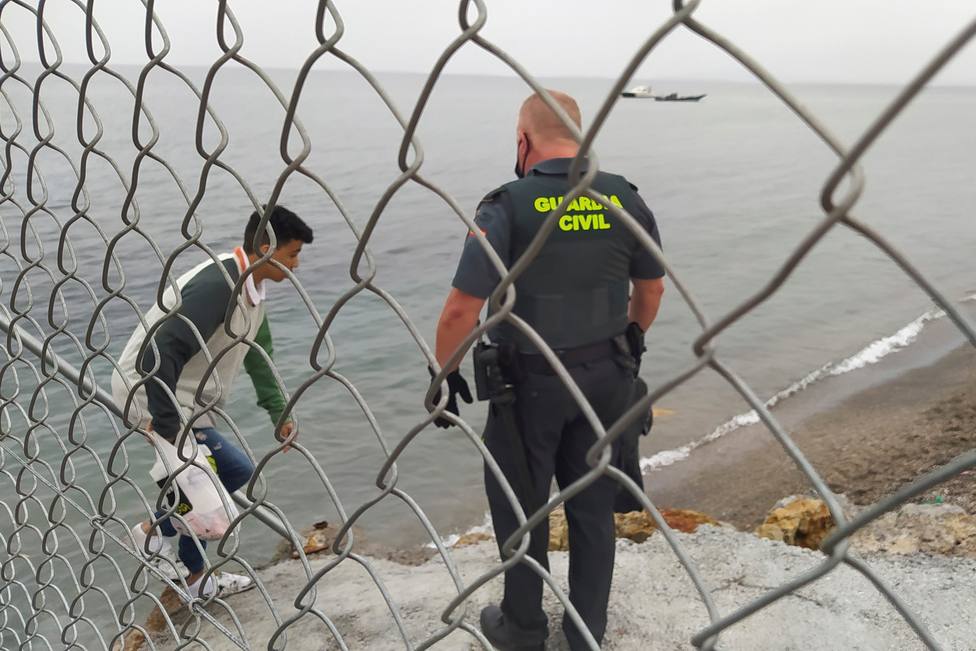 Guardia Civil desplazado a la frontera de Ceuta con Marruecos