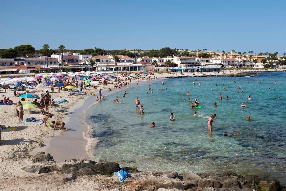 Playa de Punta Prima en Menorca
