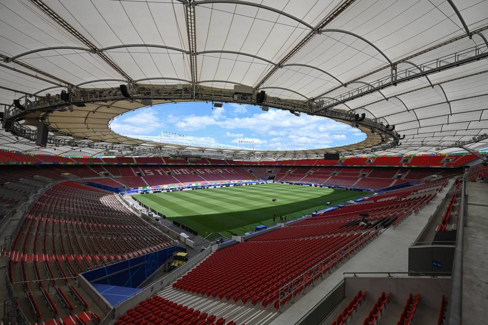 El estadio Stuttgart Arena donde se disputa el partido decisivo.